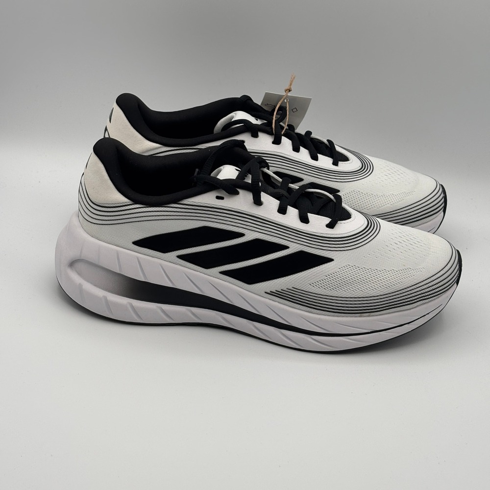 Adidas Adipure Shift Shoes Men Size 8 White Black Running KI6242